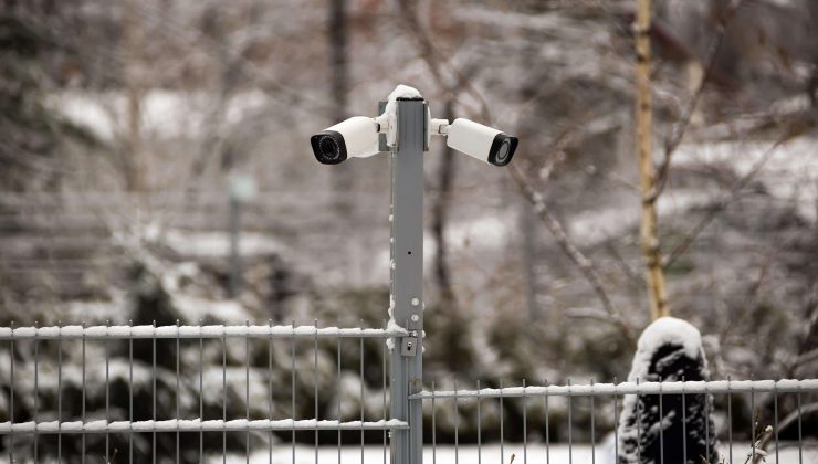 Security Camera in Winter
